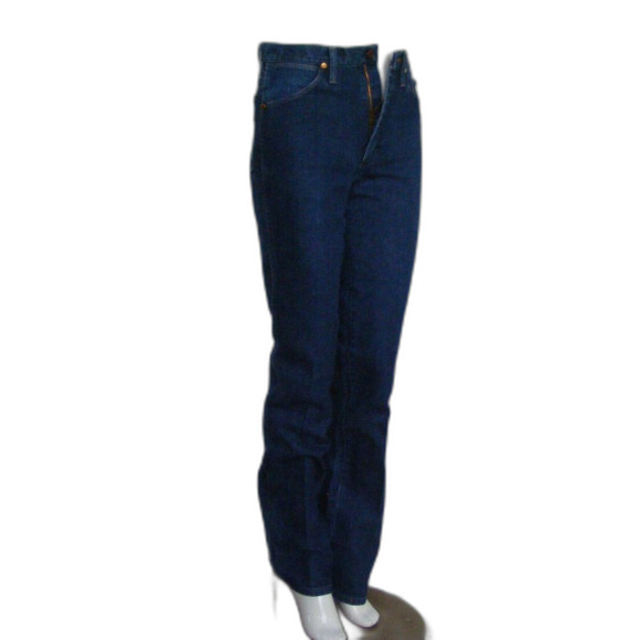 Vintage WRANGLER Jeans, 28, Dark Wash, Straight Leg, Made in USA, 100% Cotton - Picture 3 of 11